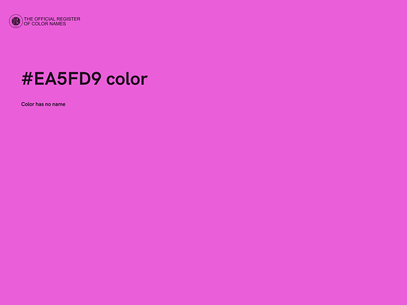 #EA5FD9 color image