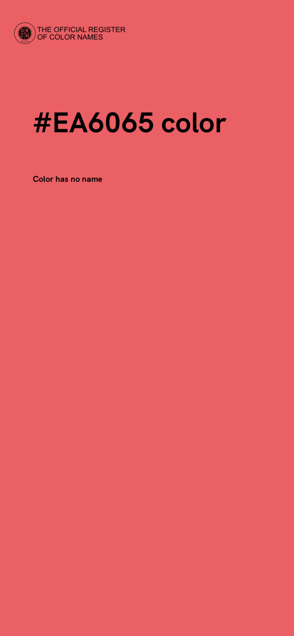 #EA6065 color image