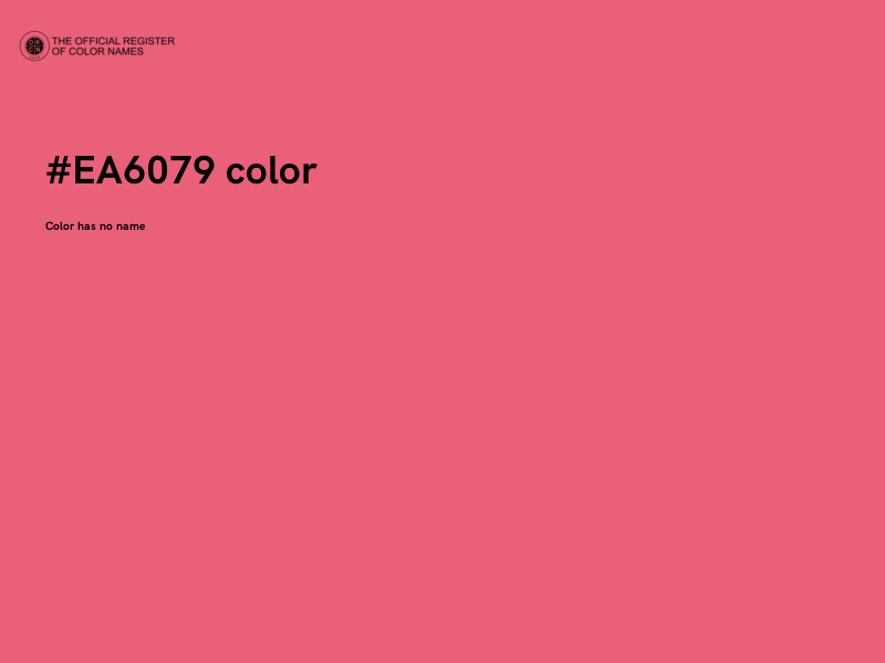 #EA6079 color image