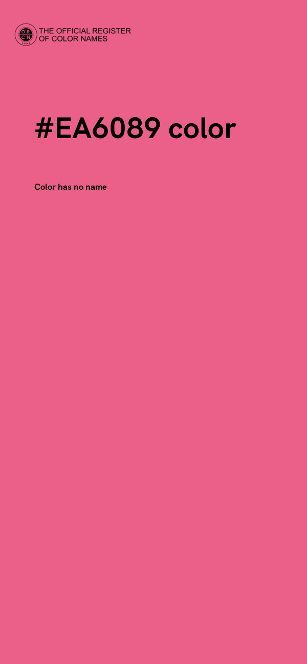 #EA6089 color image
