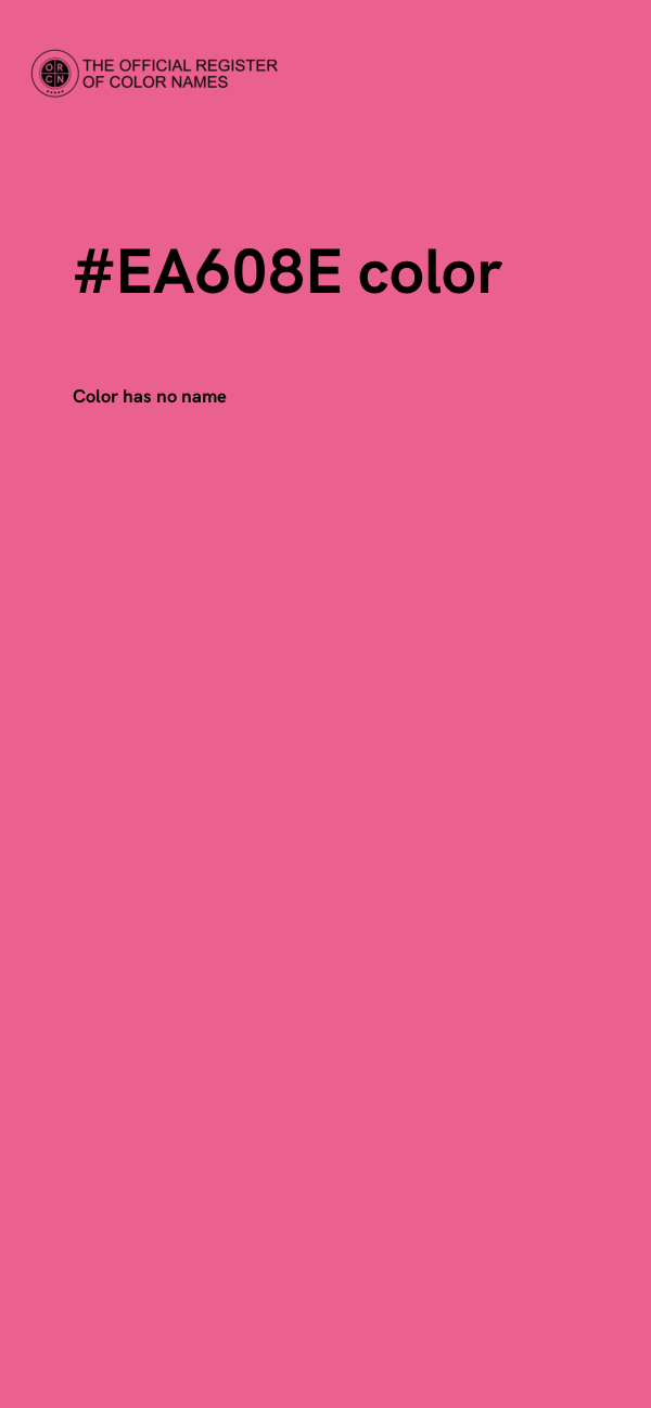 #EA608E color image
