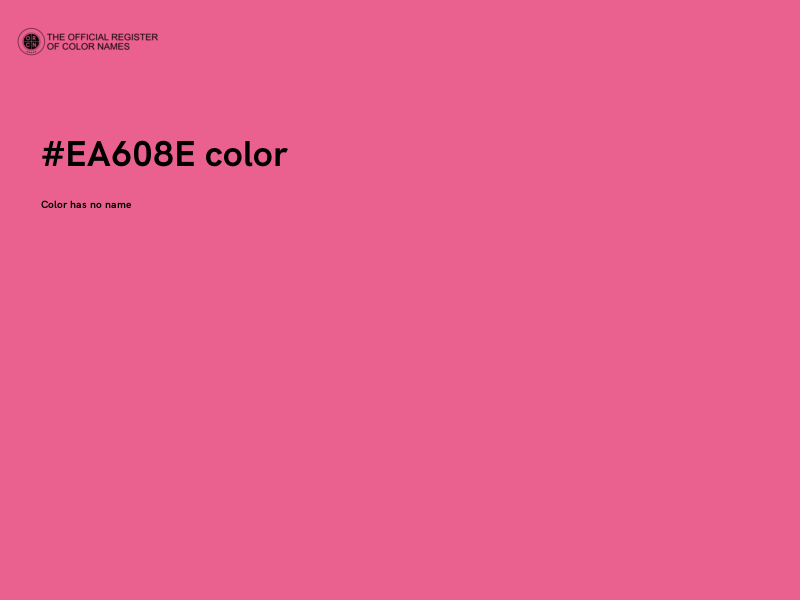 #EA608E color image