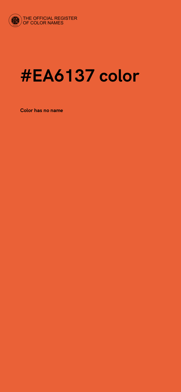 #EA6137 color image