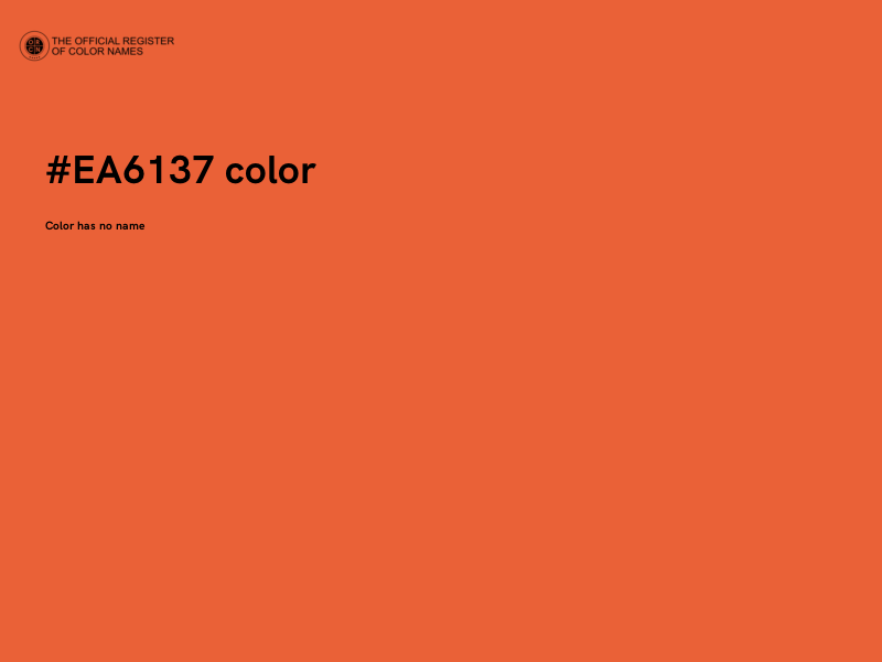 #EA6137 color image