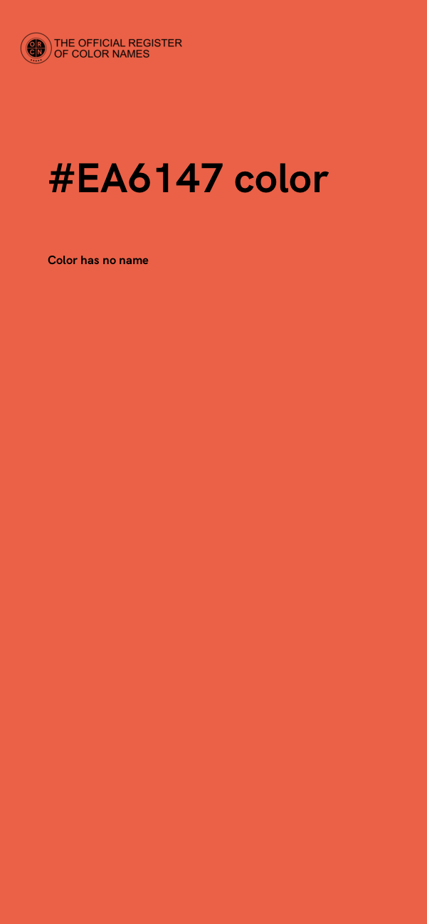 #EA6147 color image