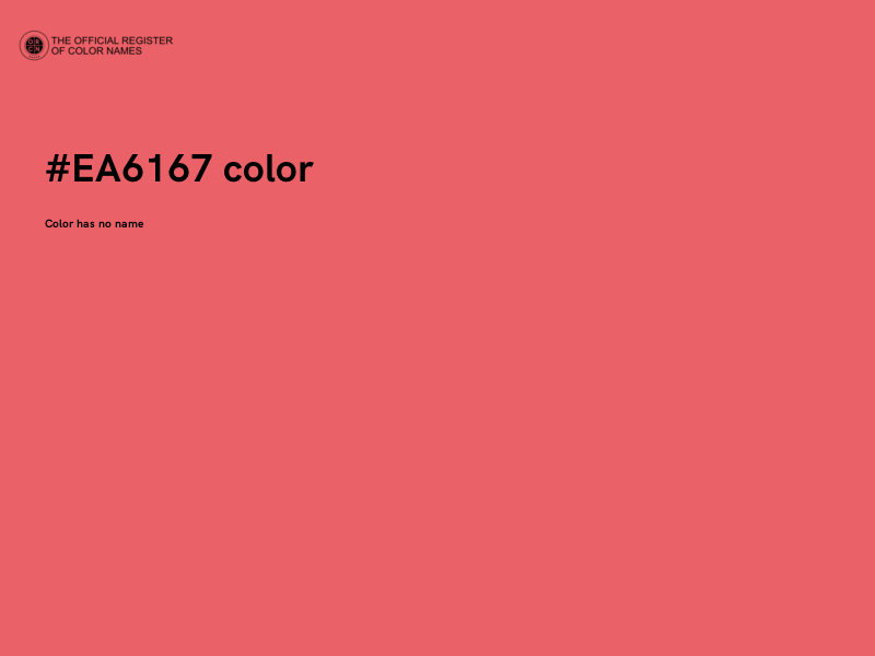 #EA6167 color image