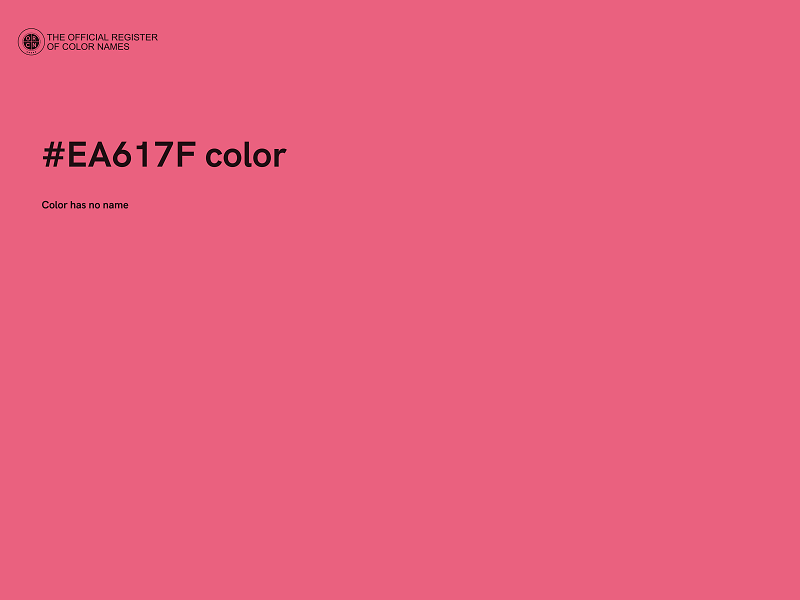 #EA617F color image