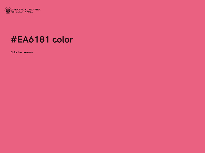 #EA6181 color image