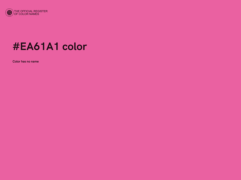 #EA61A1 color image