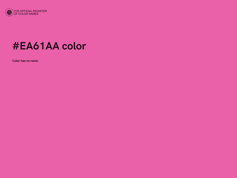 #EA61AA color image