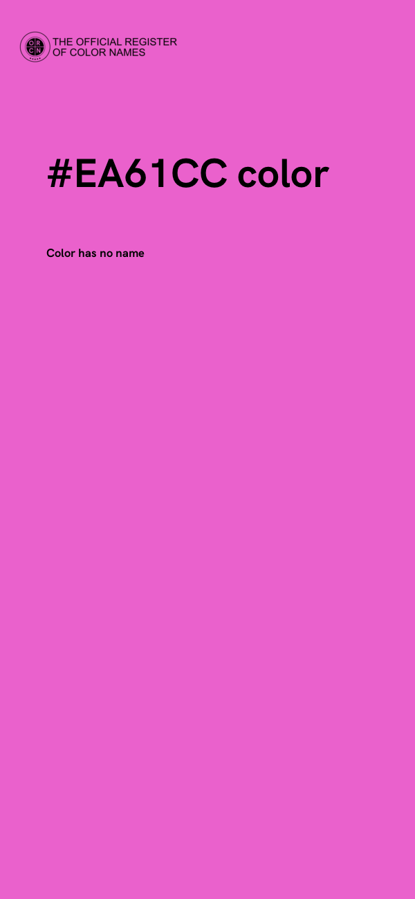 #EA61CC color image