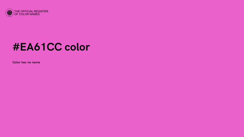 #EA61CC color image