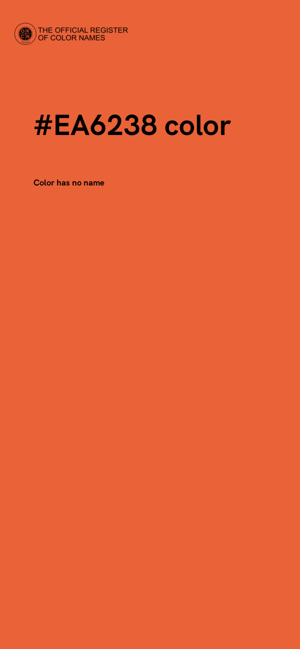 #EA6238 color image