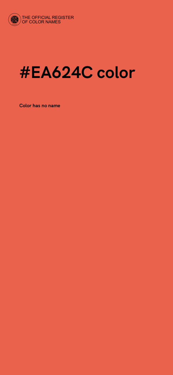 #EA624C color image
