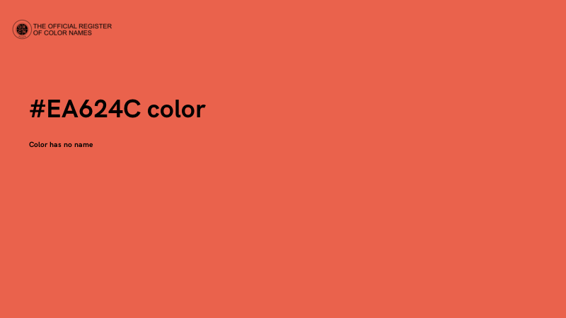 #EA624C color image