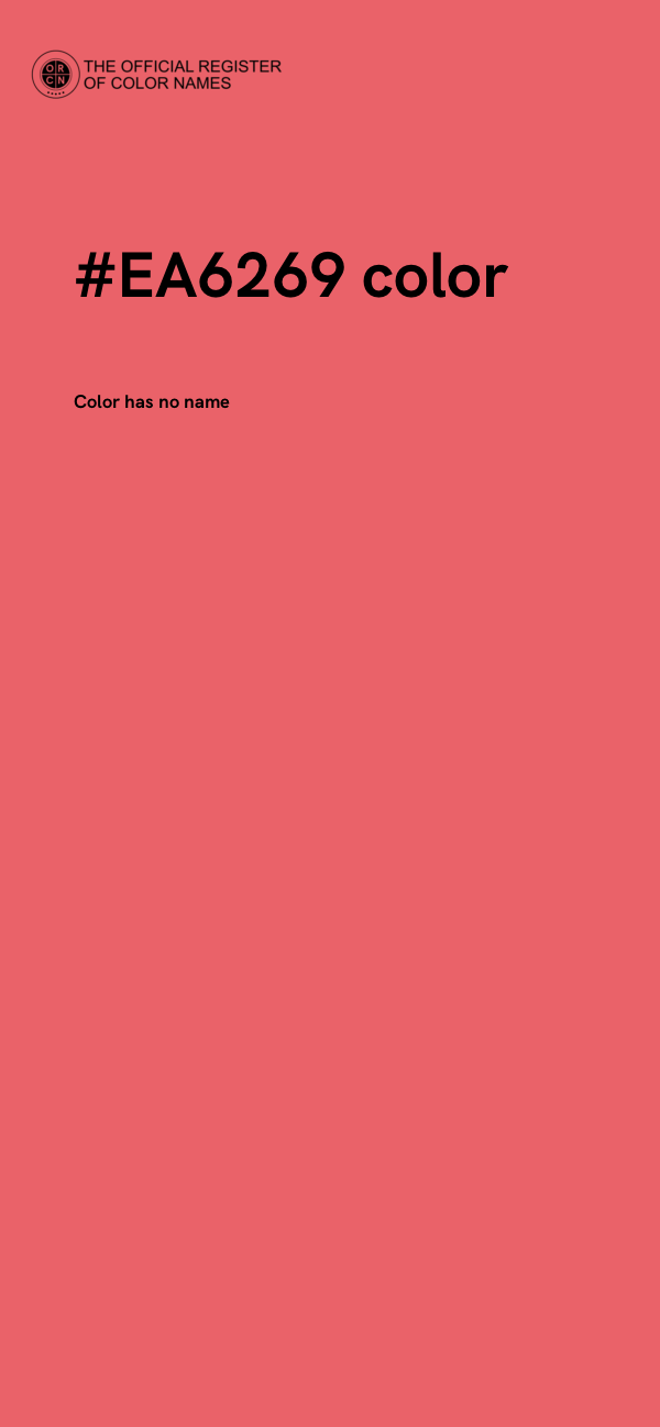 #EA6269 color image