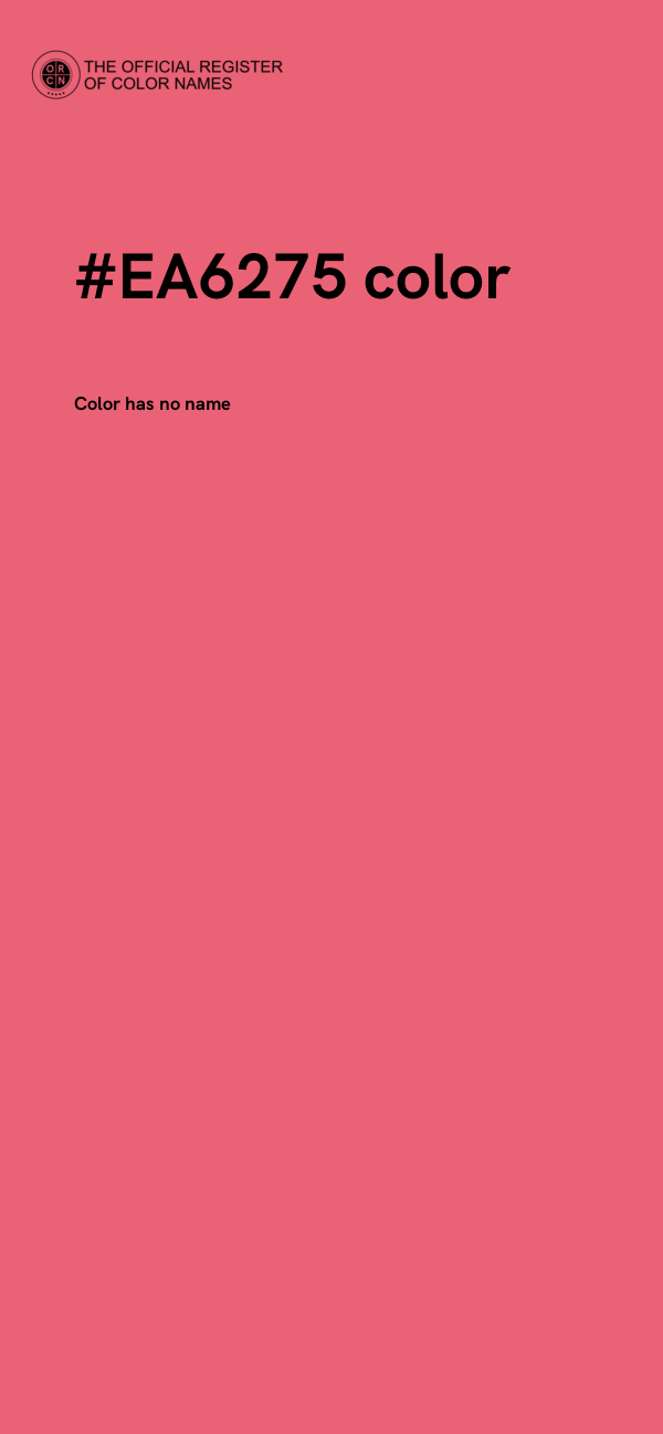 #EA6275 color image