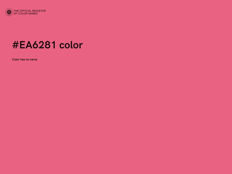 #EA6281 color image