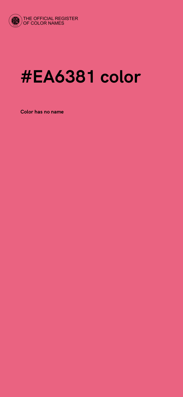 #EA6381 color image