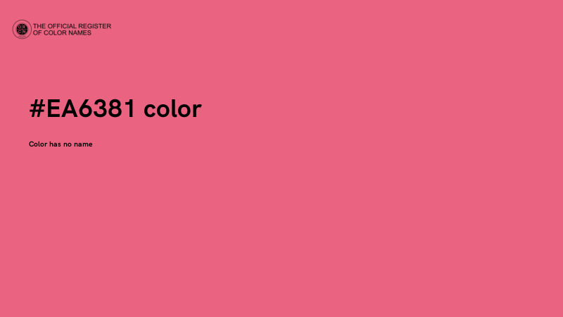 #EA6381 color image