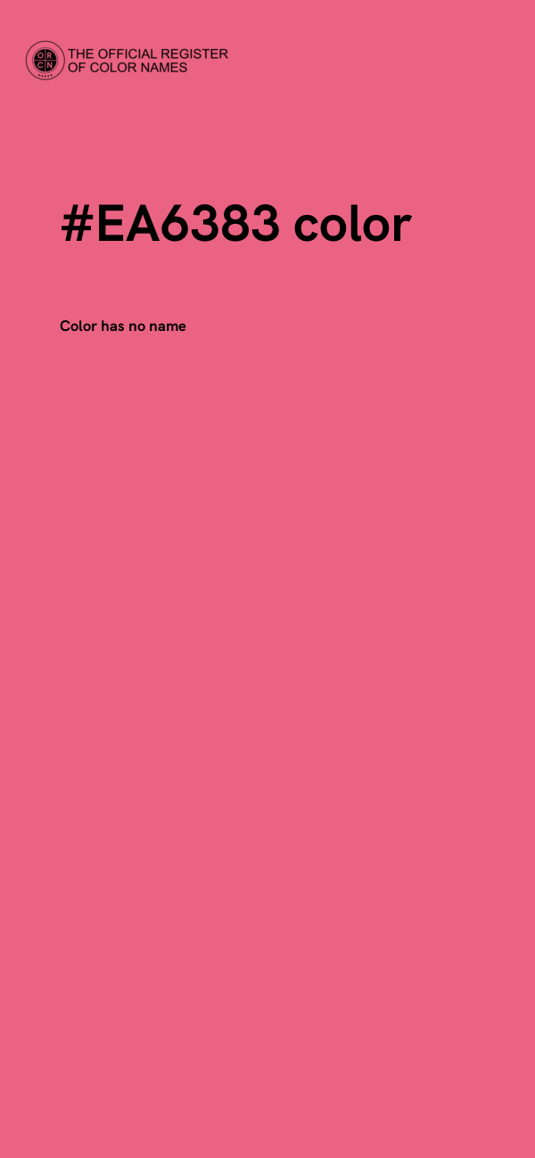 #EA6383 color image