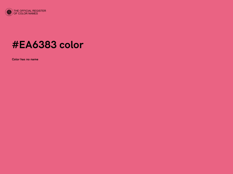 #EA6383 color image