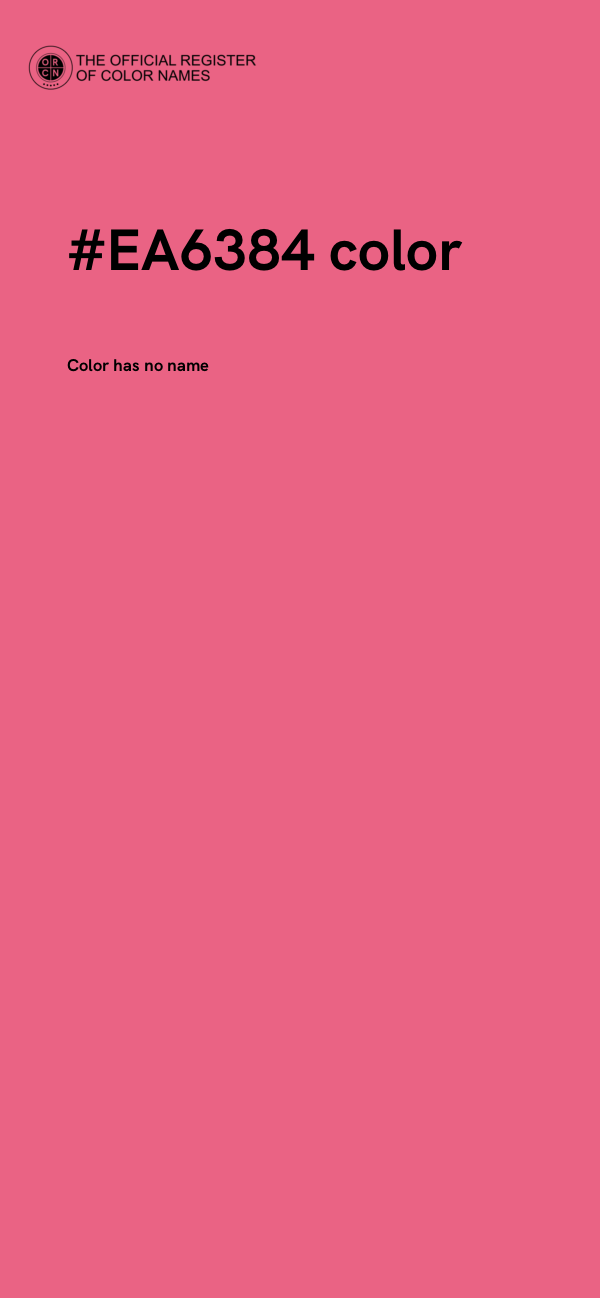 #EA6384 color image