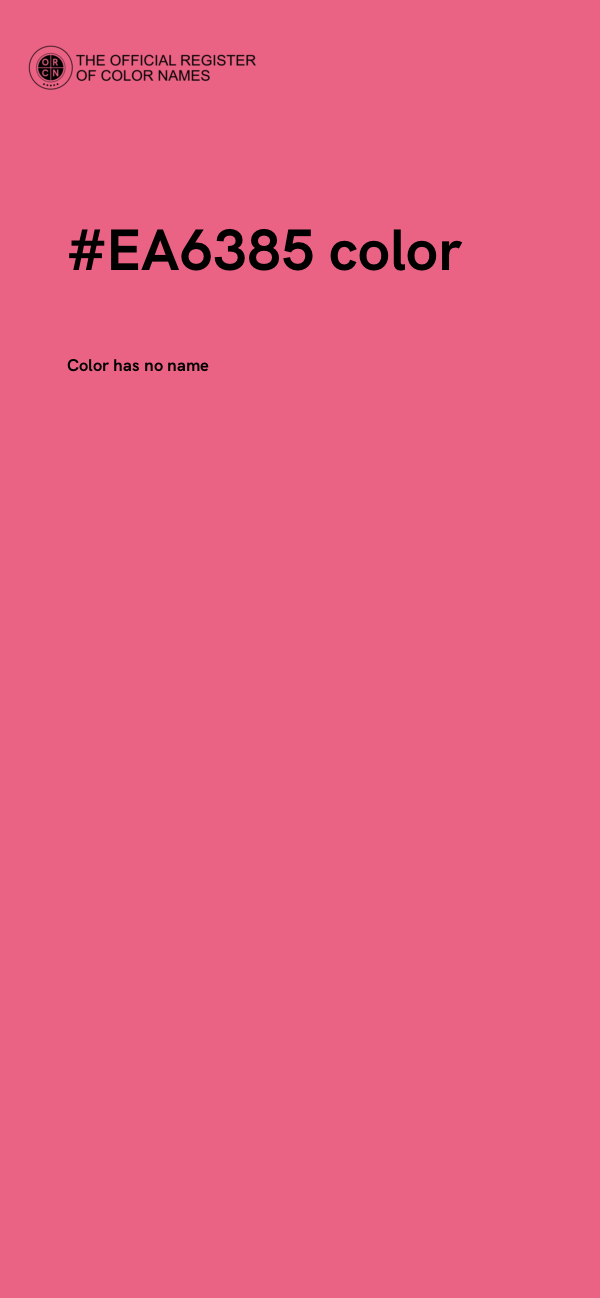 #EA6385 color image