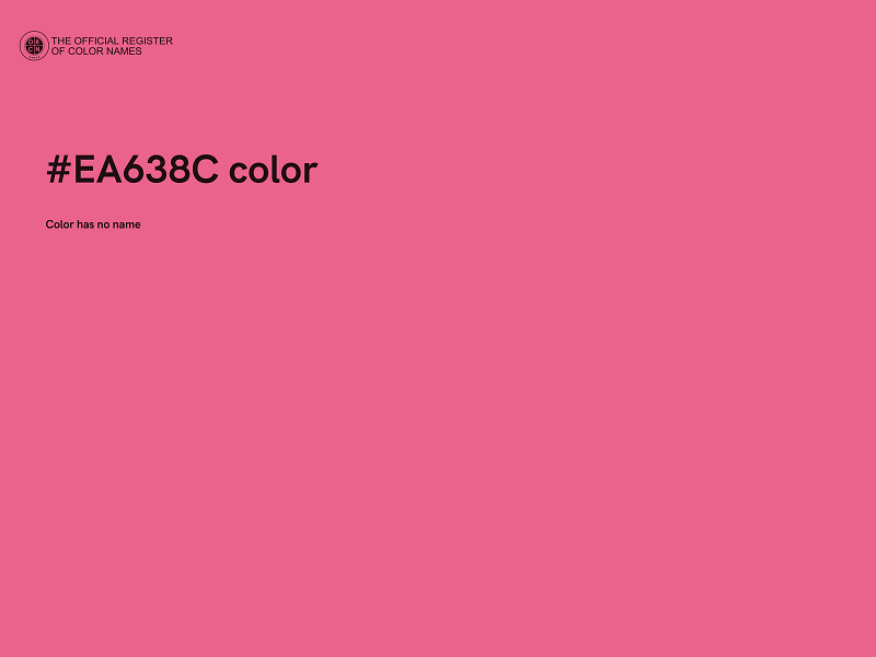 #EA638C color image