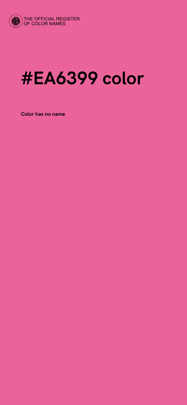 #EA6399 color image
