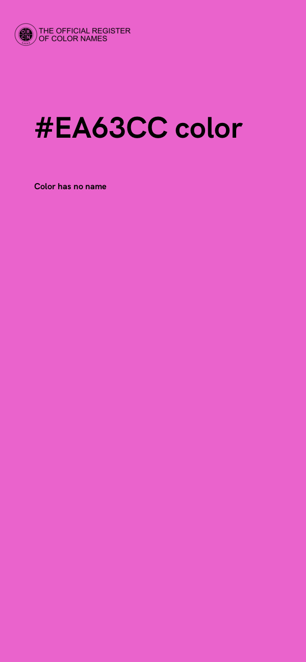 #EA63CC color image