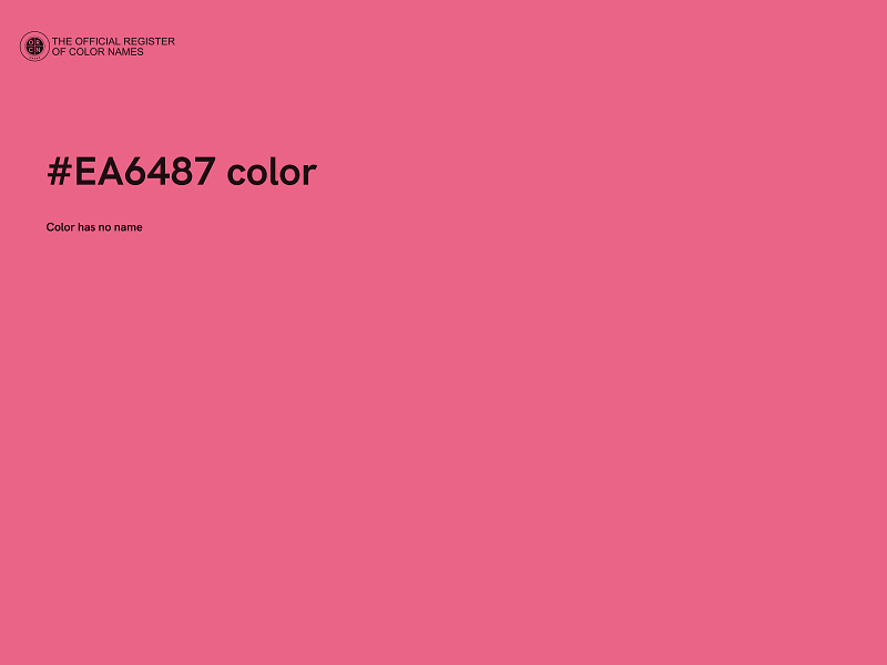 #EA6487 color image