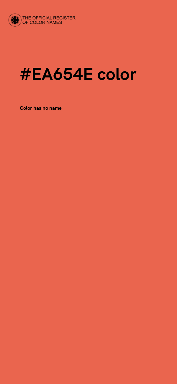 #EA654E color image