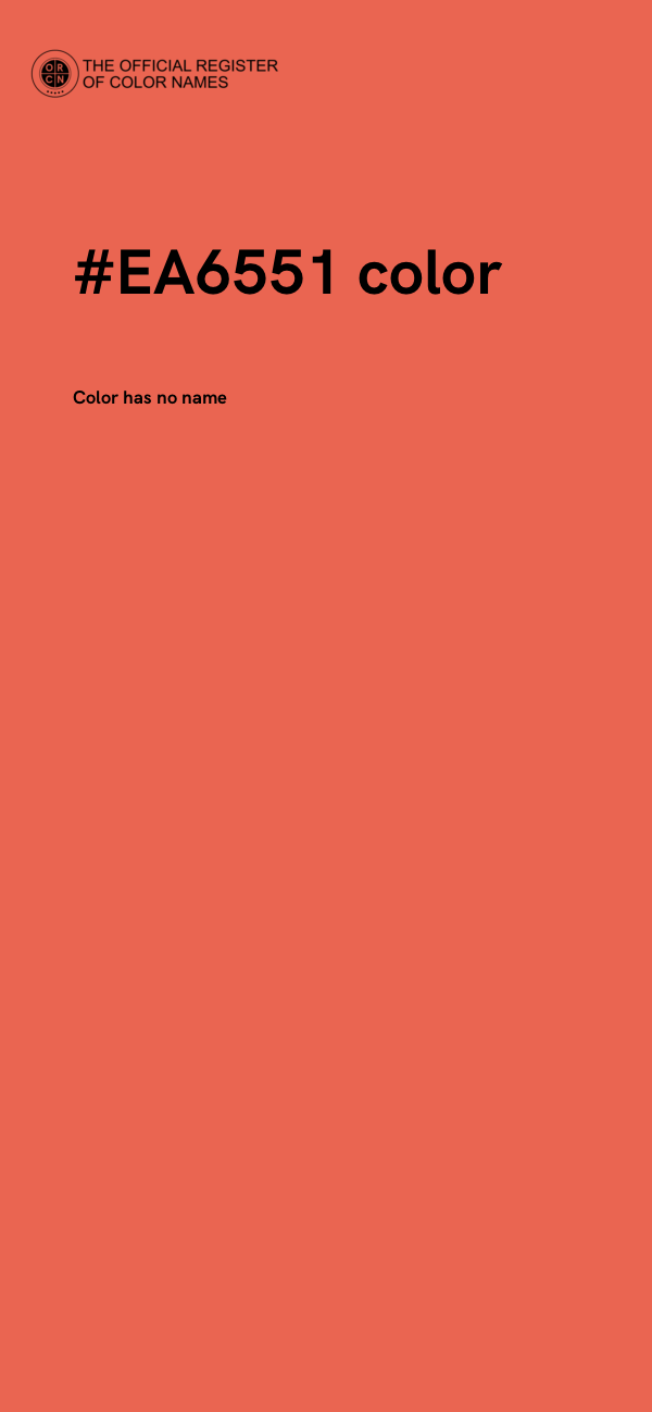 #EA6551 color image