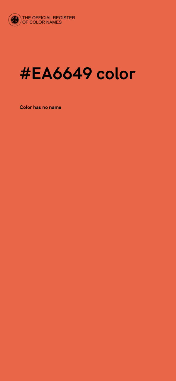 #EA6649 color image