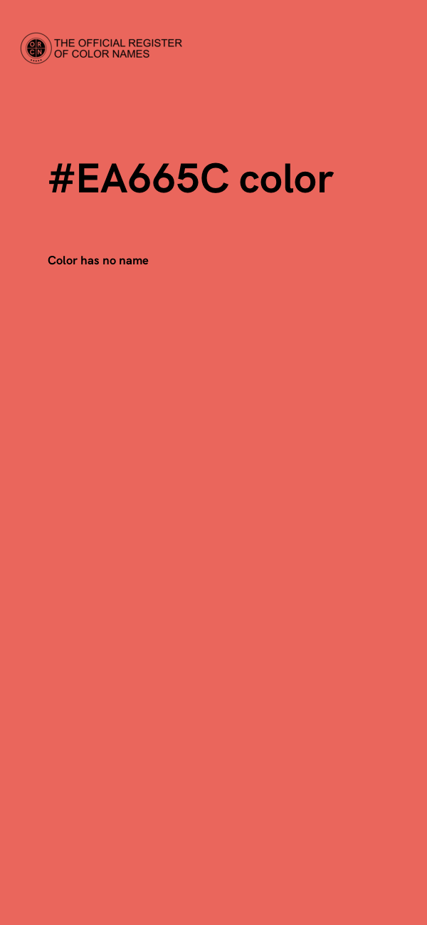 #EA665C color image