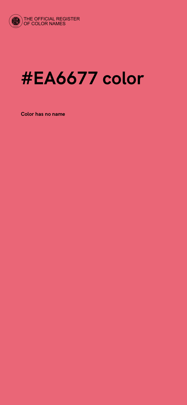 #EA6677 color image