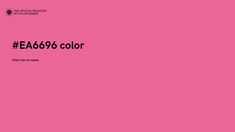#EA6696 color image