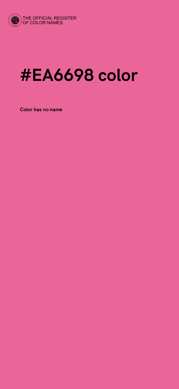 #EA6698 color image