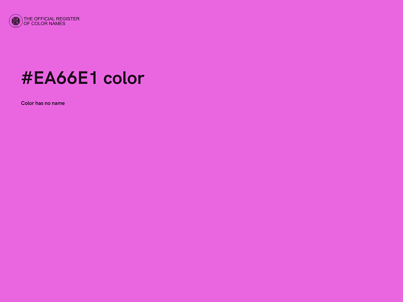#EA66E1 color image