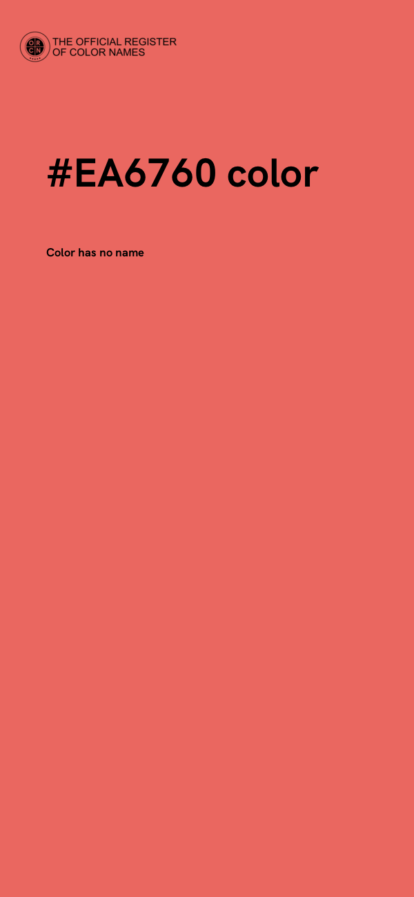 #EA6760 color image