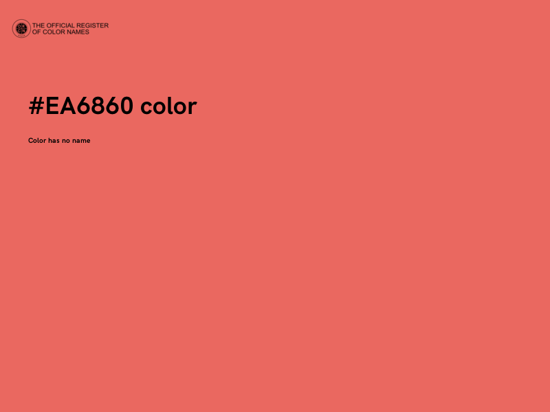#EA6860 color image