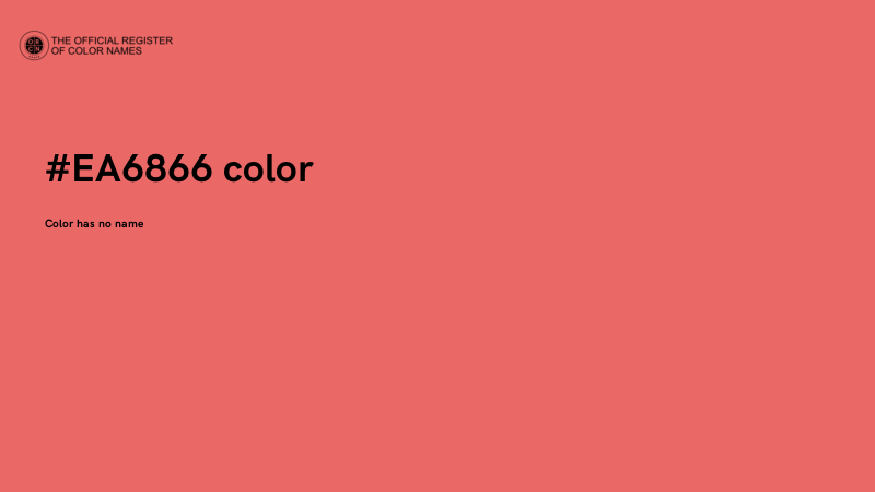 #EA6866 color image