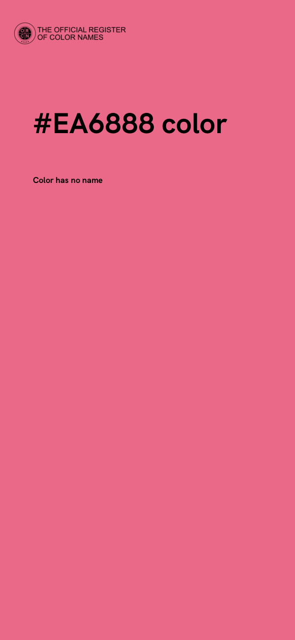 #EA6888 color image
