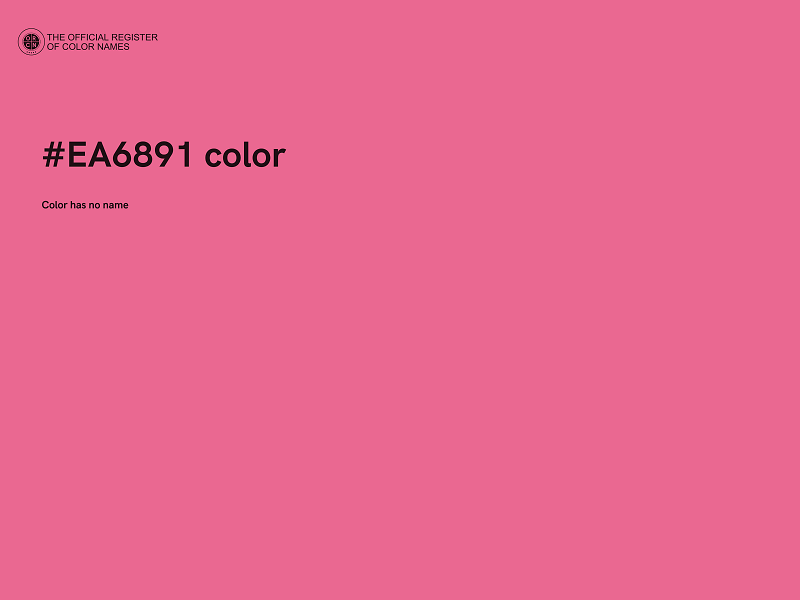 #EA6891 color image