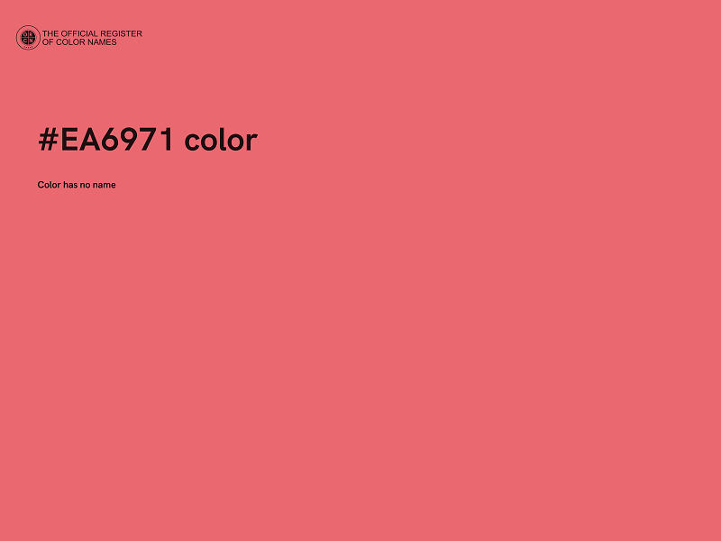 #EA6971 color image