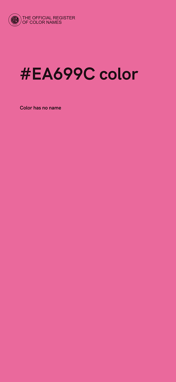 #EA699C color image