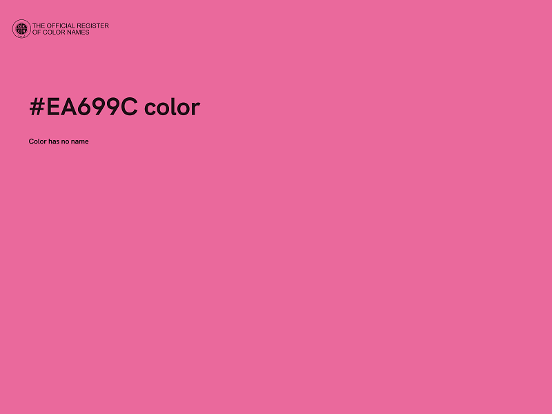 #EA699C color image