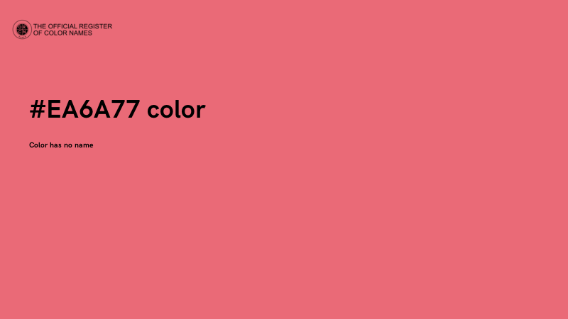 #EA6A77 color image