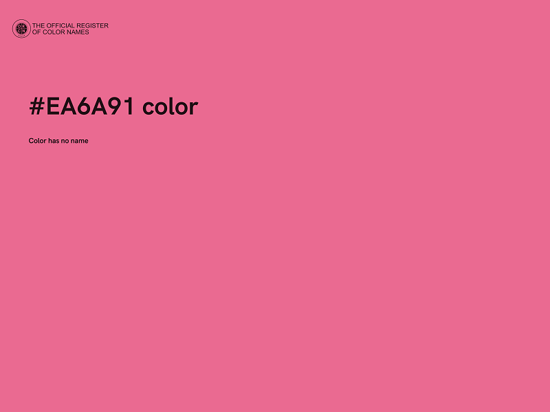 #EA6A91 color image